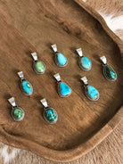 The Milagro Pendants-Pendants-Calli Co., Turquoise and Silver Jewelry, Native American Handmade, Zuni Tribe, Navajo Tribe, Brock Texas