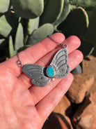 The Butterfly Necklace, 12-Necklaces-Calli Co., Turquoise and Silver Jewelry, Native American Handmade, Zuni Tribe, Navajo Tribe, Brock Texas