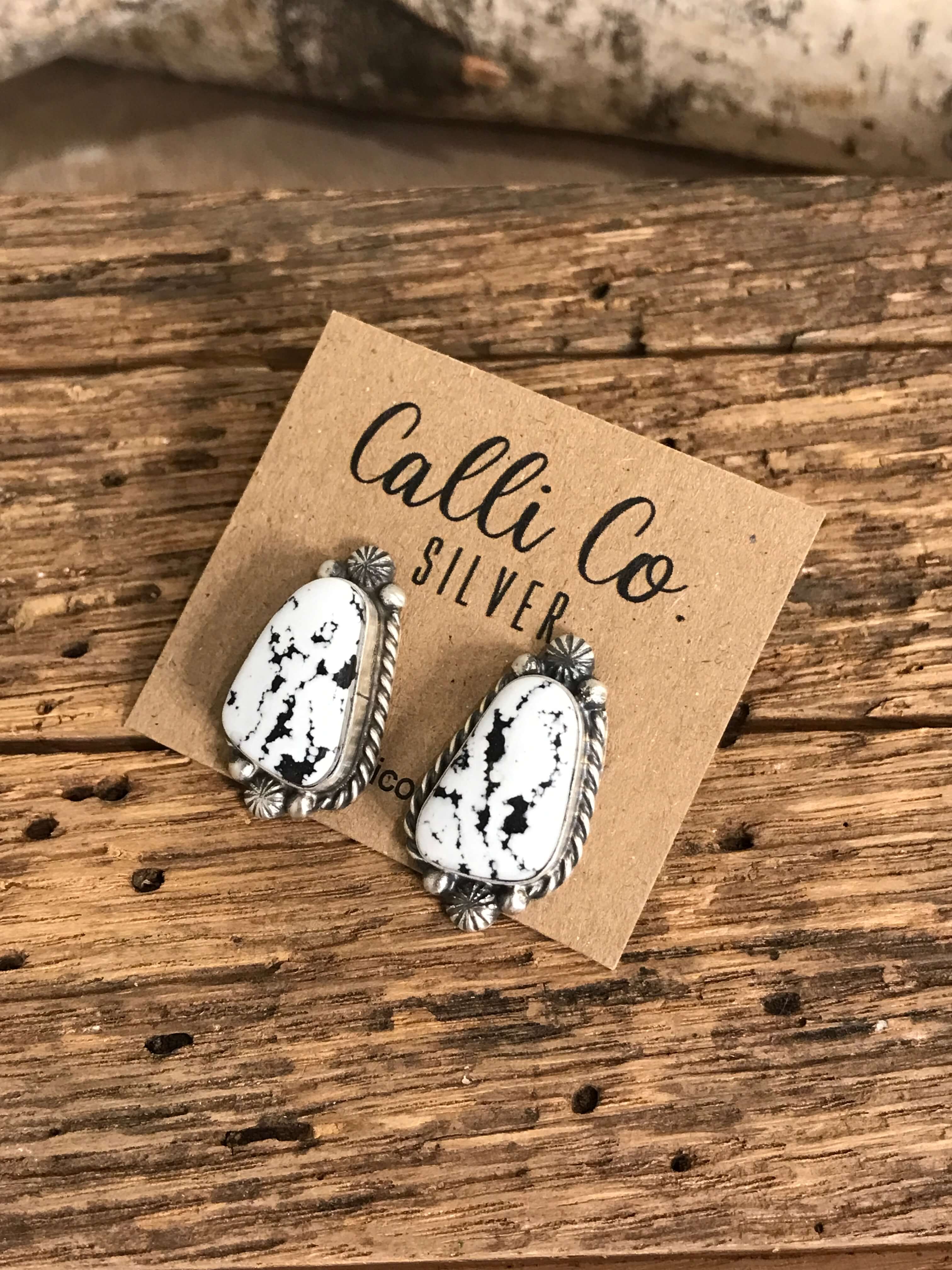 The Favorite Studs, 17-Earrings-Calli Co., Turquoise and Silver Jewelry, Native American Handmade, Zuni Tribe, Navajo Tribe, Brock Texas