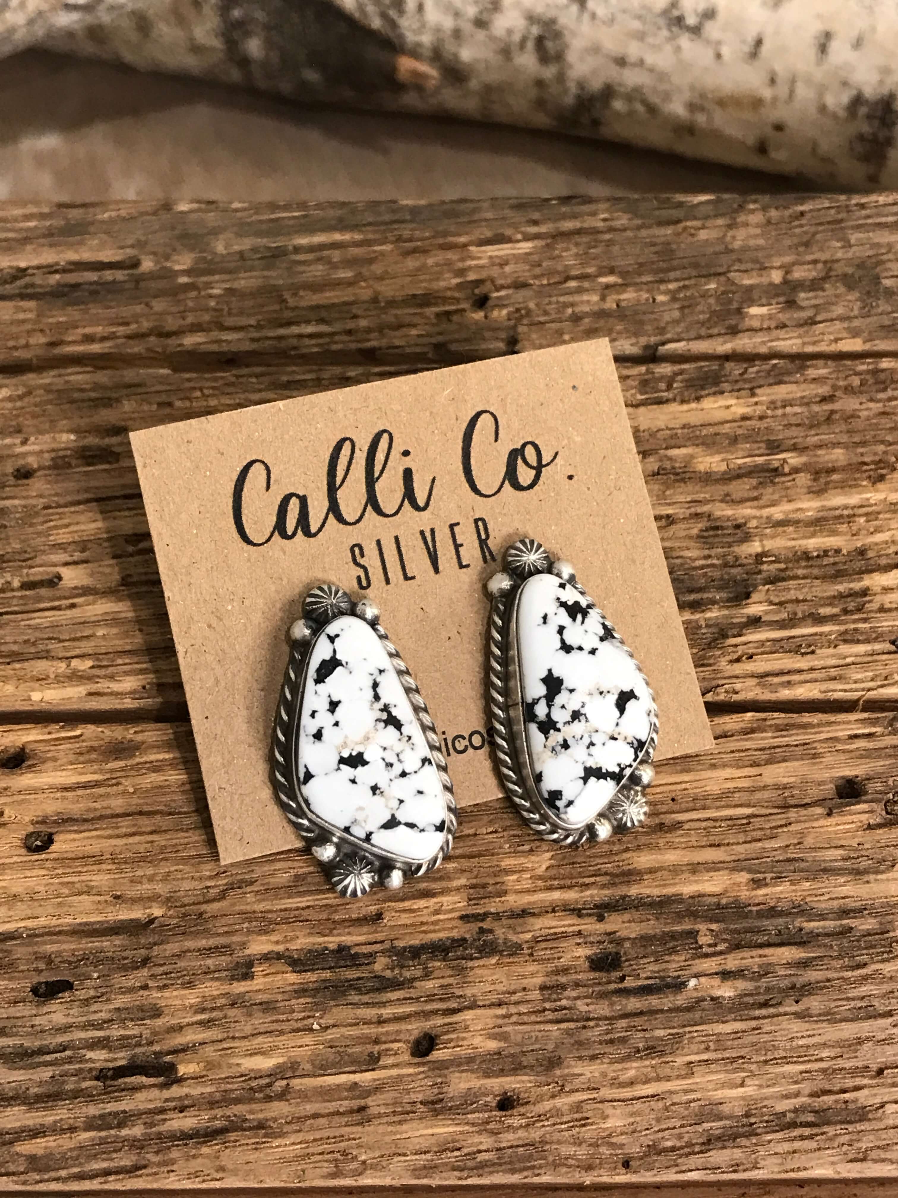 The Favorite Studs, 20-Earrings-Calli Co., Turquoise and Silver Jewelry, Native American Handmade, Zuni Tribe, Navajo Tribe, Brock Texas