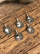 The Buffalo Nickel Pendants in White Buffalo-Pendants-Calli Co., Turquoise and Silver Jewelry, Native American Handmade, Zuni Tribe, Navajo Tribe, Brock Texas