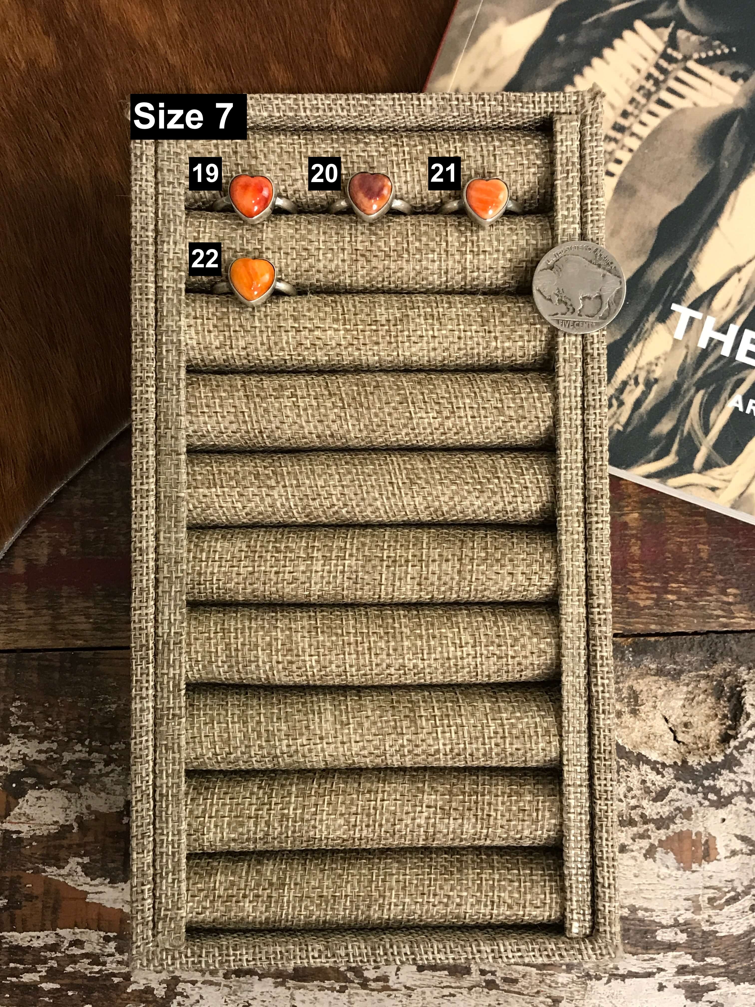 The Jojo Heart Rings-Rings-Calli Co., Turquoise and Silver Jewelry, Native American Handmade, Zuni Tribe, Navajo Tribe, Brock Texas