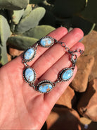 The Golden Hills Link Bracelet-Bracelets & Cuffs-Calli Co., Turquoise and Silver Jewelry, Native American Handmade, Zuni Tribe, Navajo Tribe, Brock Texas