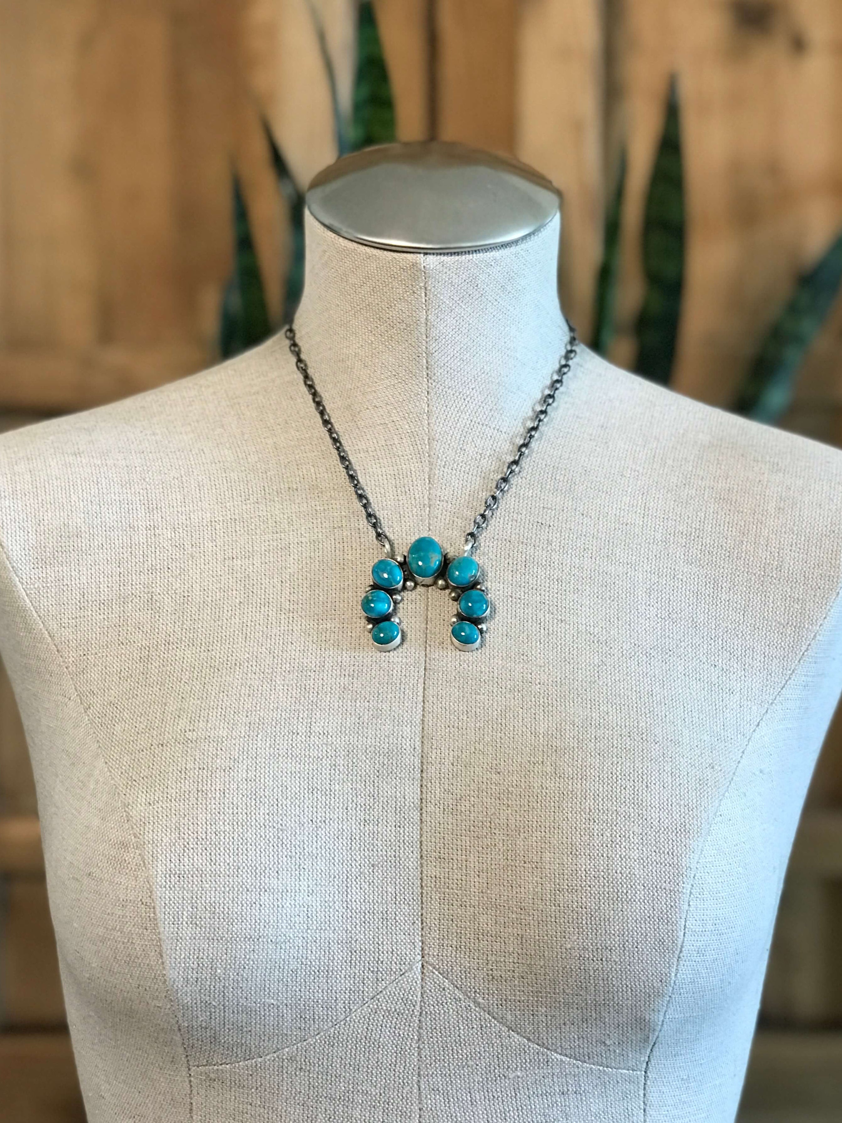 The Naja Necklace, 31-Necklaces-Calli Co., Turquoise and Silver Jewelry, Native American Handmade, Zuni Tribe, Navajo Tribe, Brock Texas