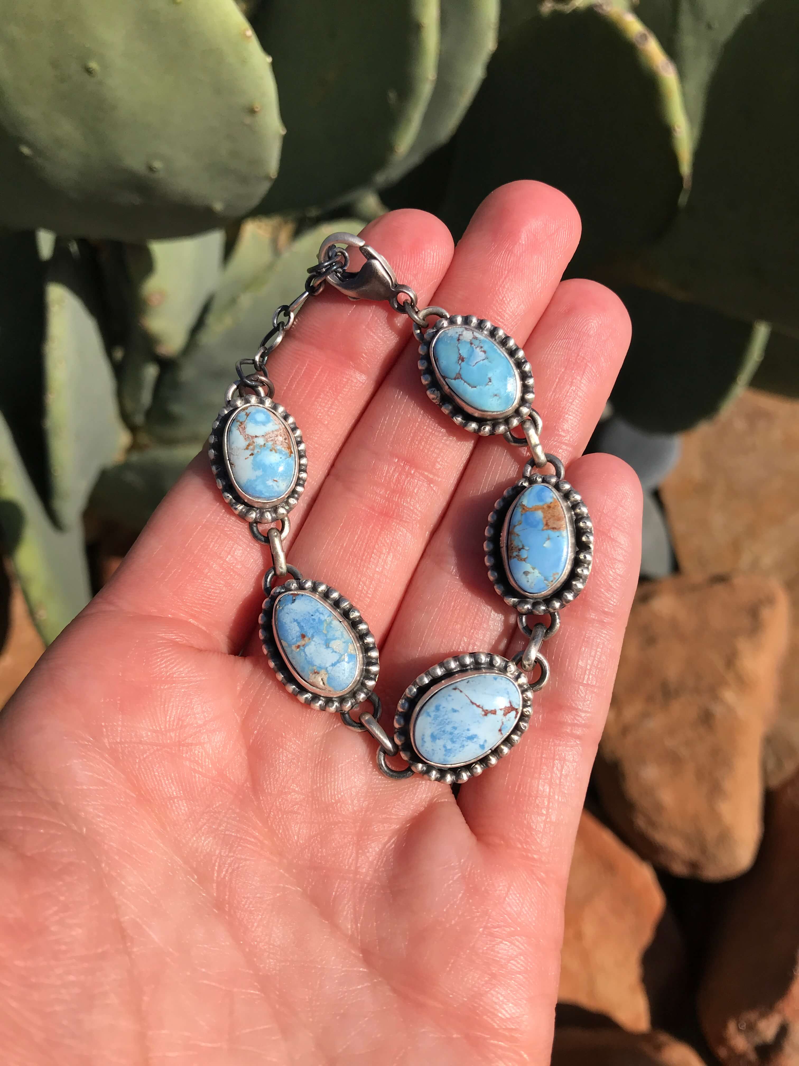 The Golden Hills Link Bracelet – Calli Co. Silver