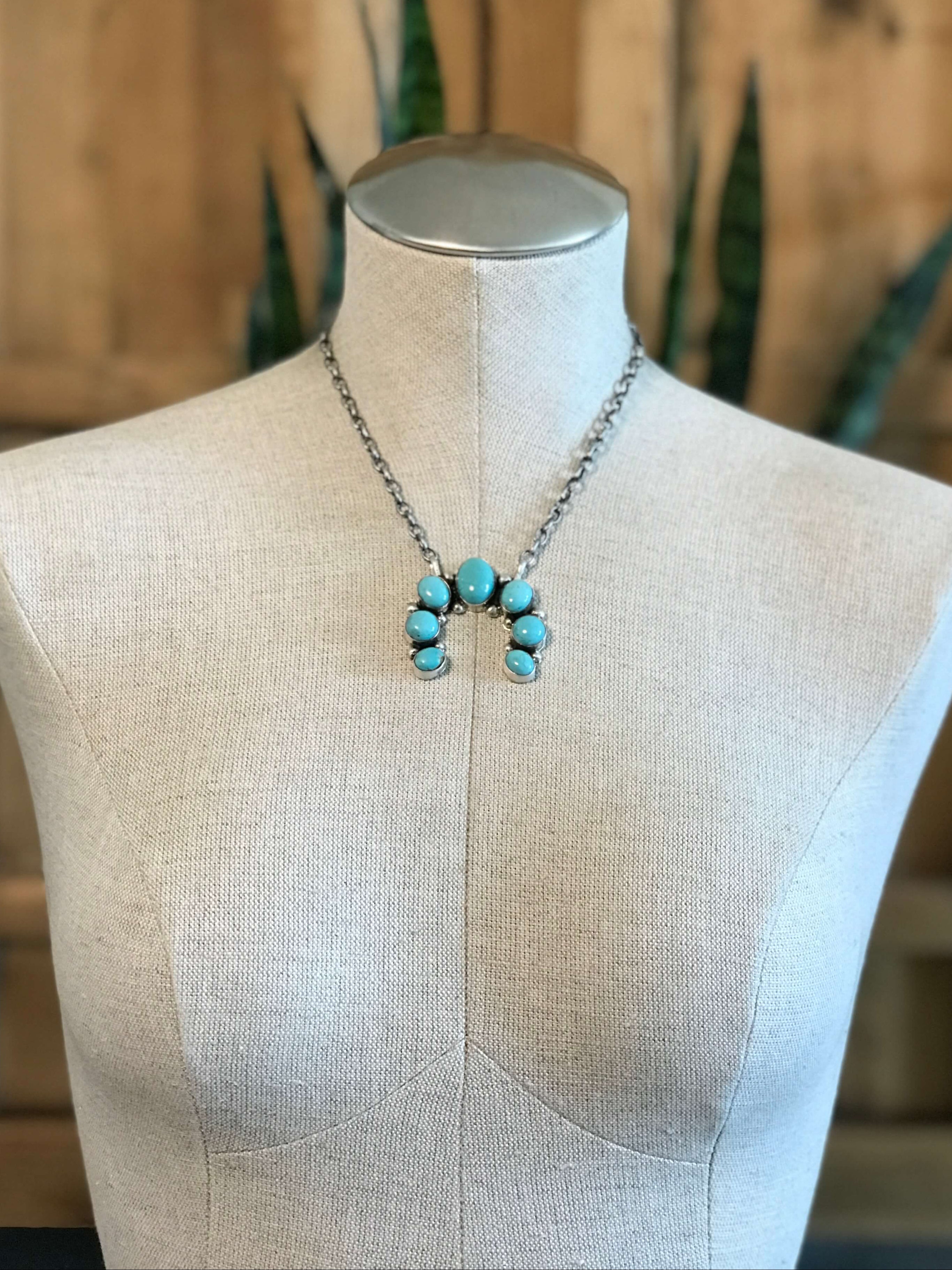 The Naja Necklace, 34-Necklaces-Calli Co., Turquoise and Silver Jewelry, Native American Handmade, Zuni Tribe, Navajo Tribe, Brock Texas