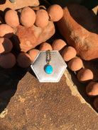 The Nordic 14k and Turquoise Pendant, 9-Pendants-Calli Co., Turquoise and Silver Jewelry, Native American Handmade, Zuni Tribe, Navajo Tribe, Brock Texas