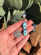 The Betsy Pendant, 2-Pendants-Calli Co., Turquoise and Silver Jewelry, Native American Handmade, Zuni Tribe, Navajo Tribe, Brock Texas