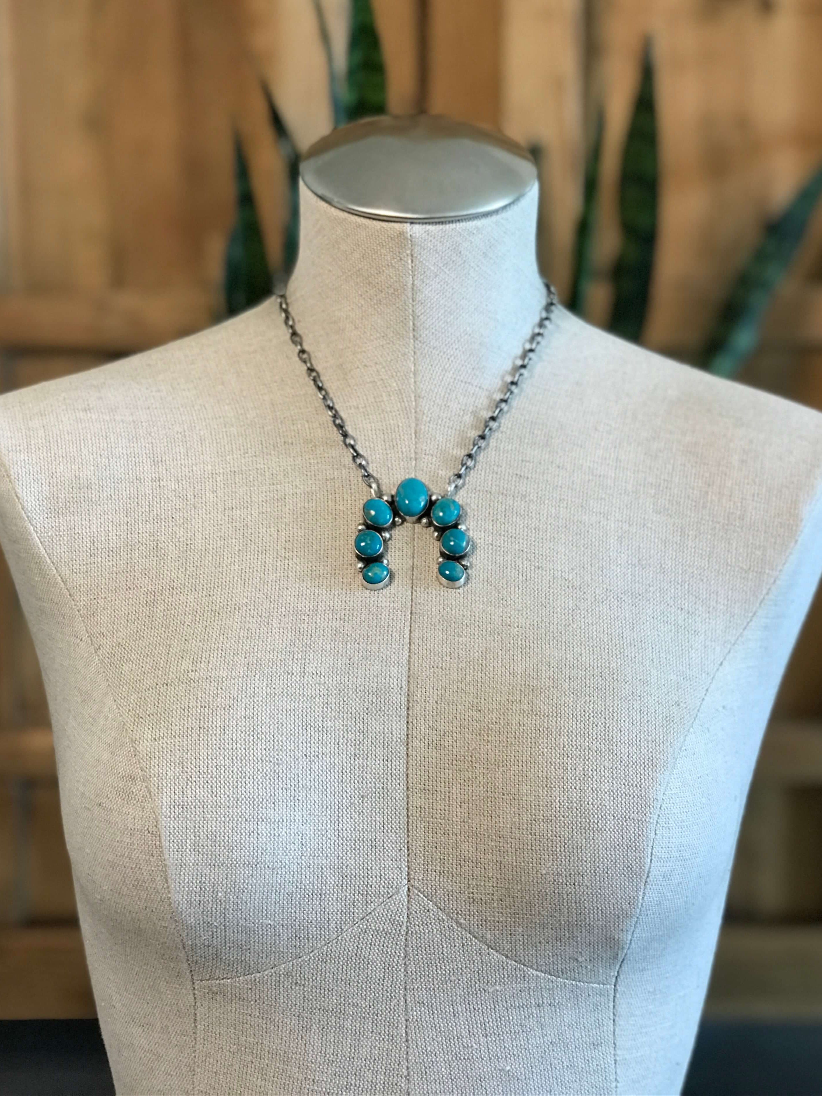 The Naja Necklace, 42-Necklaces-Calli Co., Turquoise and Silver Jewelry, Native American Handmade, Zuni Tribe, Navajo Tribe, Brock Texas