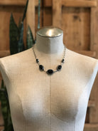 The Kelowna Statement Necklace-Necklaces-Calli Co., Turquoise and Silver Jewelry, Native American Handmade, Zuni Tribe, Navajo Tribe, Brock Texas