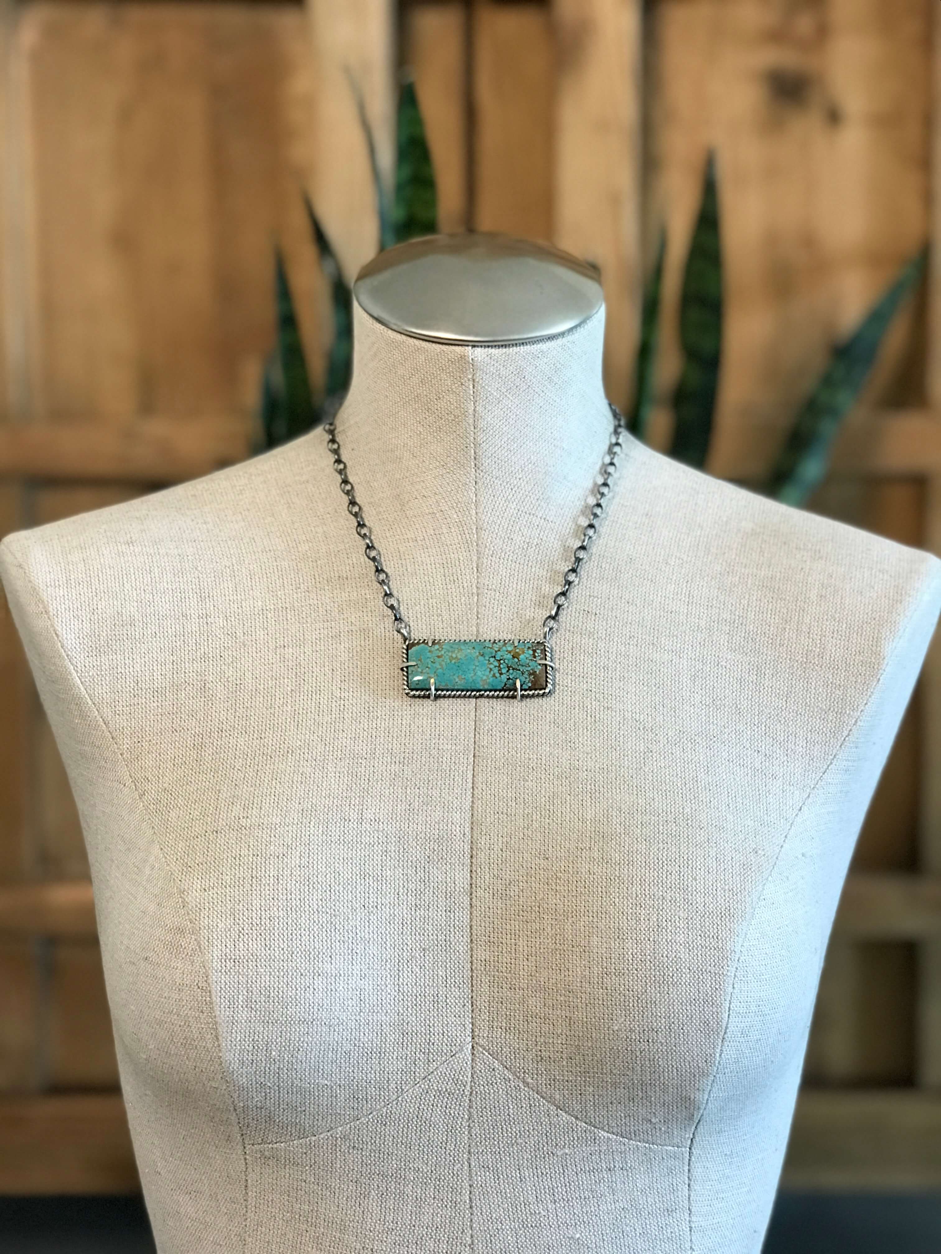 The Bromley Necklace, 3-Necklaces-Calli Co., Turquoise and Silver Jewelry, Native American Handmade, Zuni Tribe, Navajo Tribe, Brock Texas
