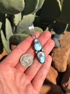 The Betsy Pendant, 3-Pendants-Calli Co., Turquoise and Silver Jewelry, Native American Handmade, Zuni Tribe, Navajo Tribe, Brock Texas