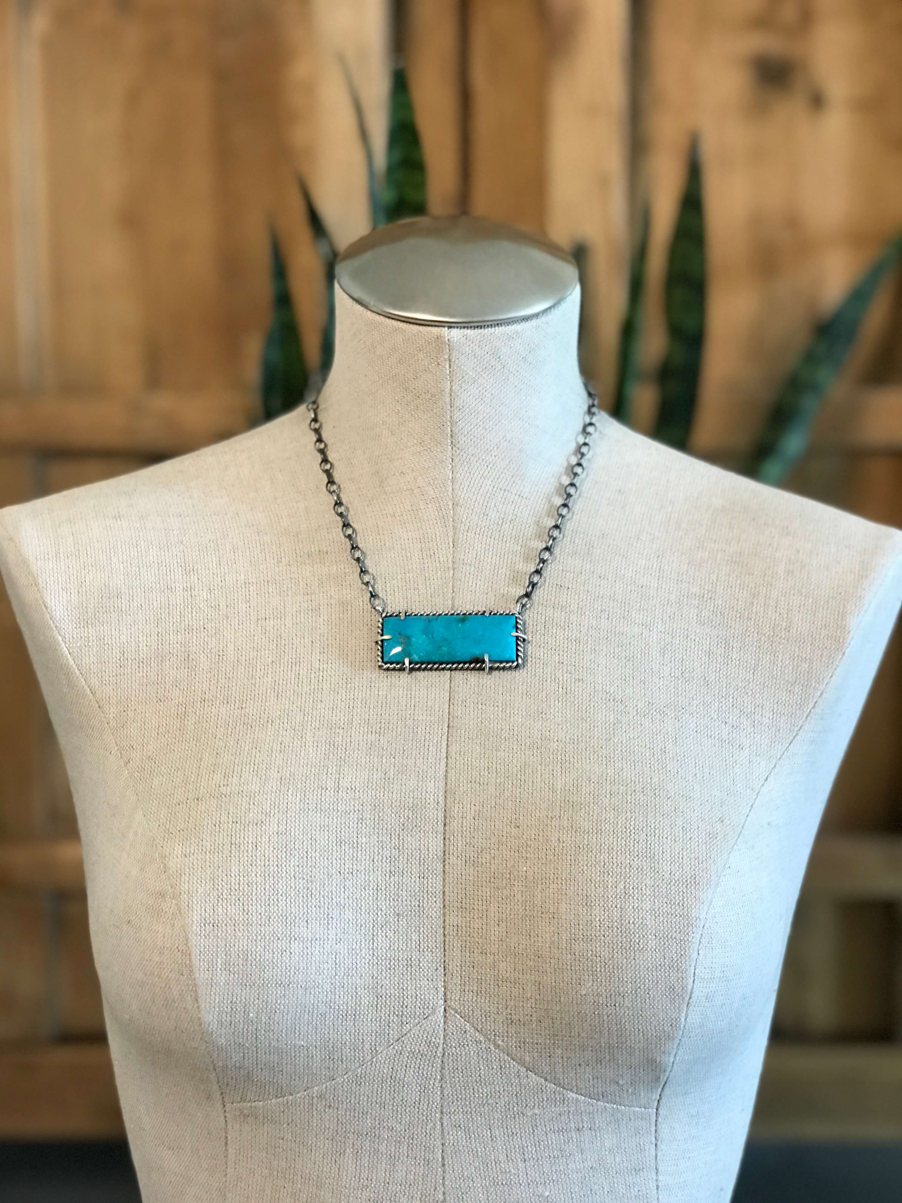 The Bromley Necklace, 7-Necklaces-Calli Co., Turquoise and Silver Jewelry, Native American Handmade, Zuni Tribe, Navajo Tribe, Brock Texas