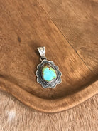 The Sycamore Turquoise Pendant, 1 xx-Pendants-Calli Co., Turquoise and Silver Jewelry, Native American Handmade, Zuni Tribe, Navajo Tribe, Brock Texas