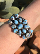 The Carolina Cuff-Bracelets & Cuffs-Calli Co., Turquoise and Silver Jewelry, Native American Handmade, Zuni Tribe, Navajo Tribe, Brock Texas