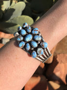 The Carolina Cuff-Bracelets & Cuffs-Calli Co., Turquoise and Silver Jewelry, Native American Handmade, Zuni Tribe, Navajo Tribe, Brock Texas