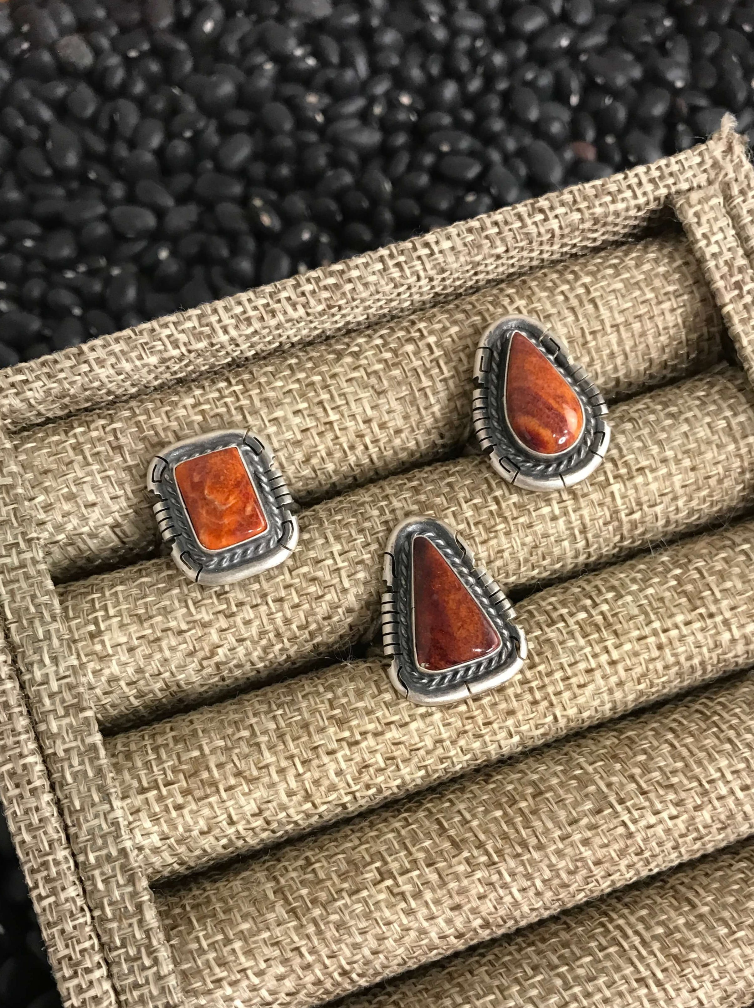 The Beckley Rings in Spiny xx-Rings-Calli Co., Turquoise and Silver Jewelry, Native American Handmade, Zuni Tribe, Navajo Tribe, Brock Texas