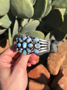 The Carolina Cuff-Bracelets & Cuffs-Calli Co., Turquoise and Silver Jewelry, Native American Handmade, Zuni Tribe, Navajo Tribe, Brock Texas