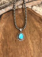 The Sycamore Turquoise Pendant, 6-Pendants-Calli Co., Turquoise and Silver Jewelry, Native American Handmade, Zuni Tribe, Navajo Tribe, Brock Texas