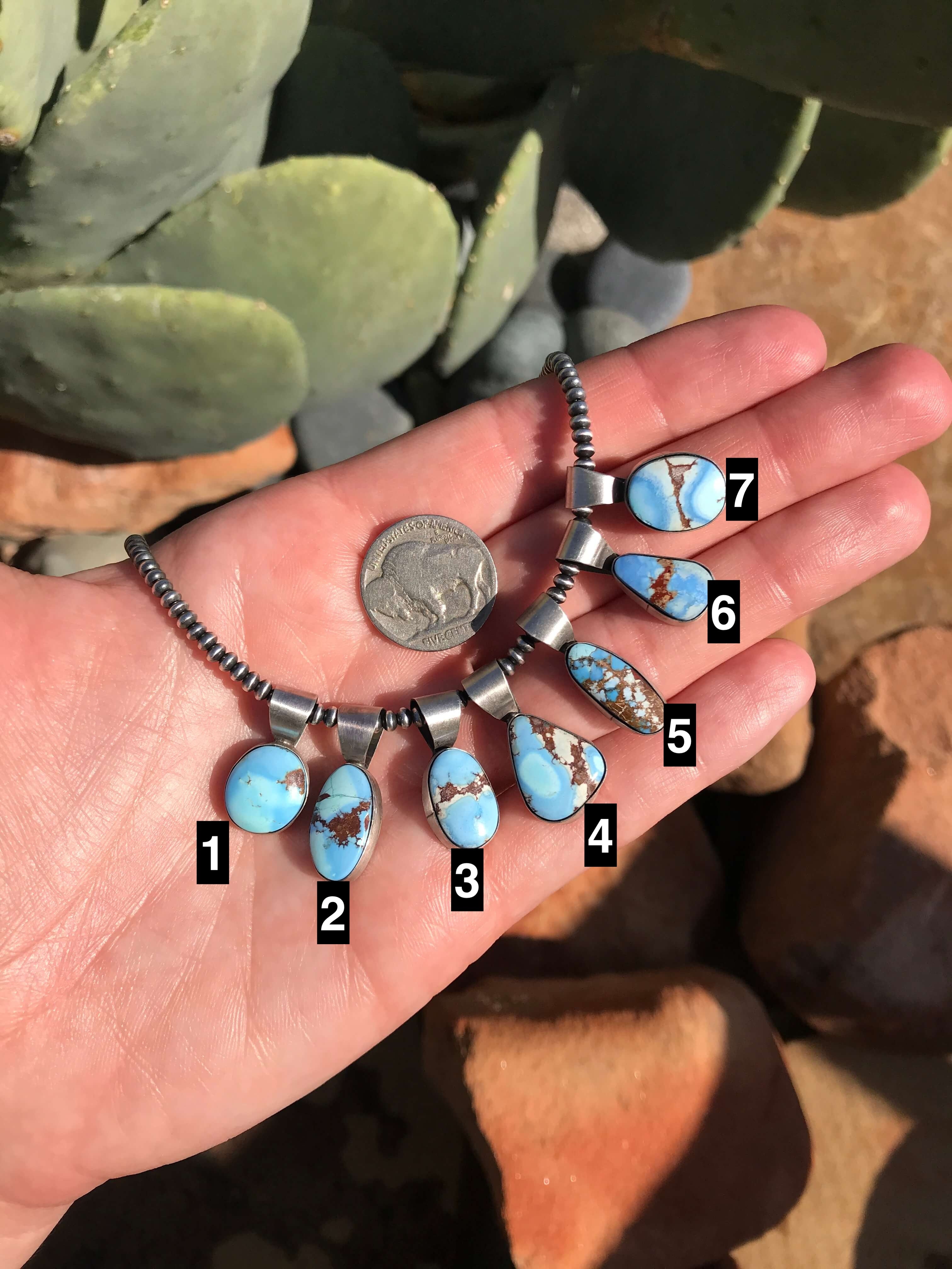 The Buckhaven Pendant-Pendants-Calli Co., Turquoise and Silver Jewelry, Native American Handmade, Zuni Tribe, Navajo Tribe, Brock Texas