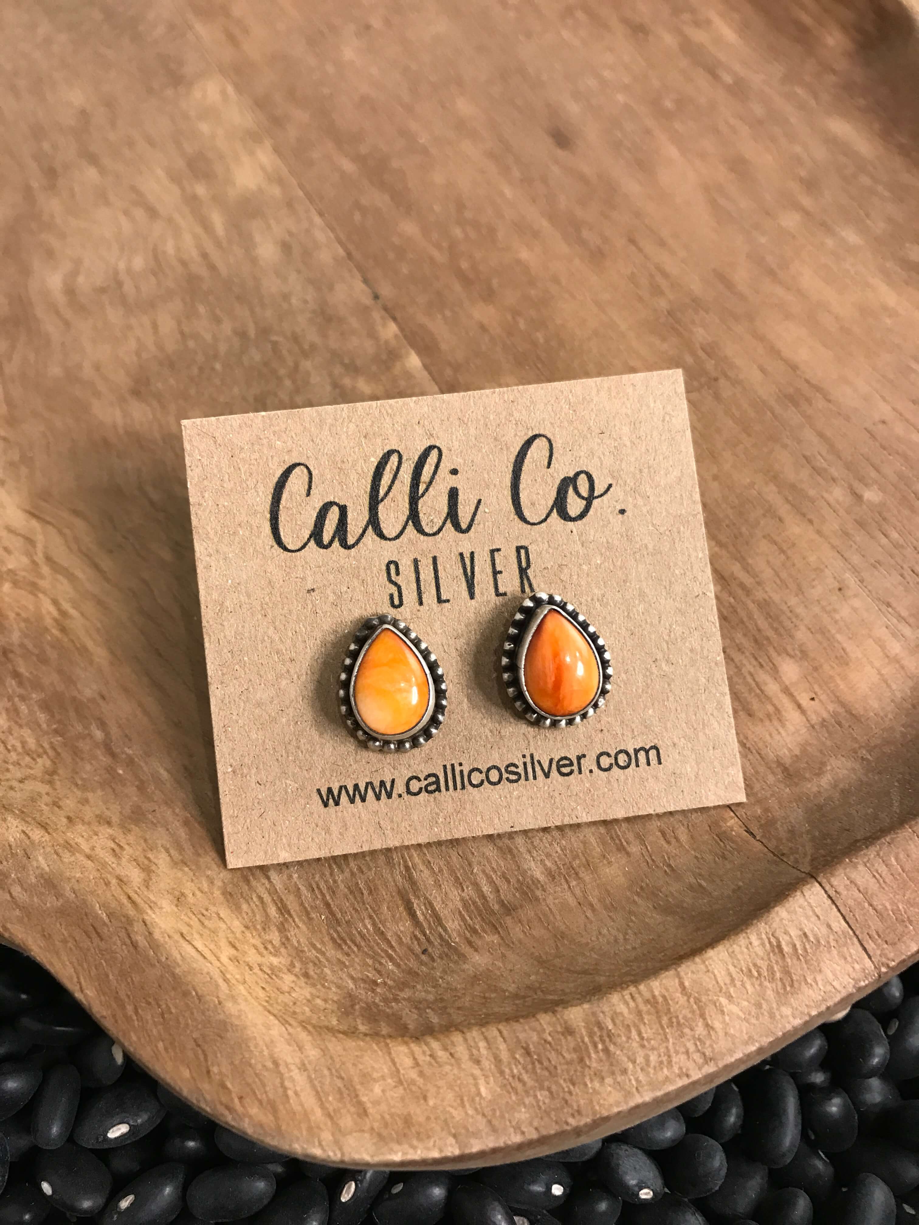 The Spiny Studs, 13-Earrings-Calli Co., Turquoise and Silver Jewelry, Native American Handmade, Zuni Tribe, Navajo Tribe, Brock Texas