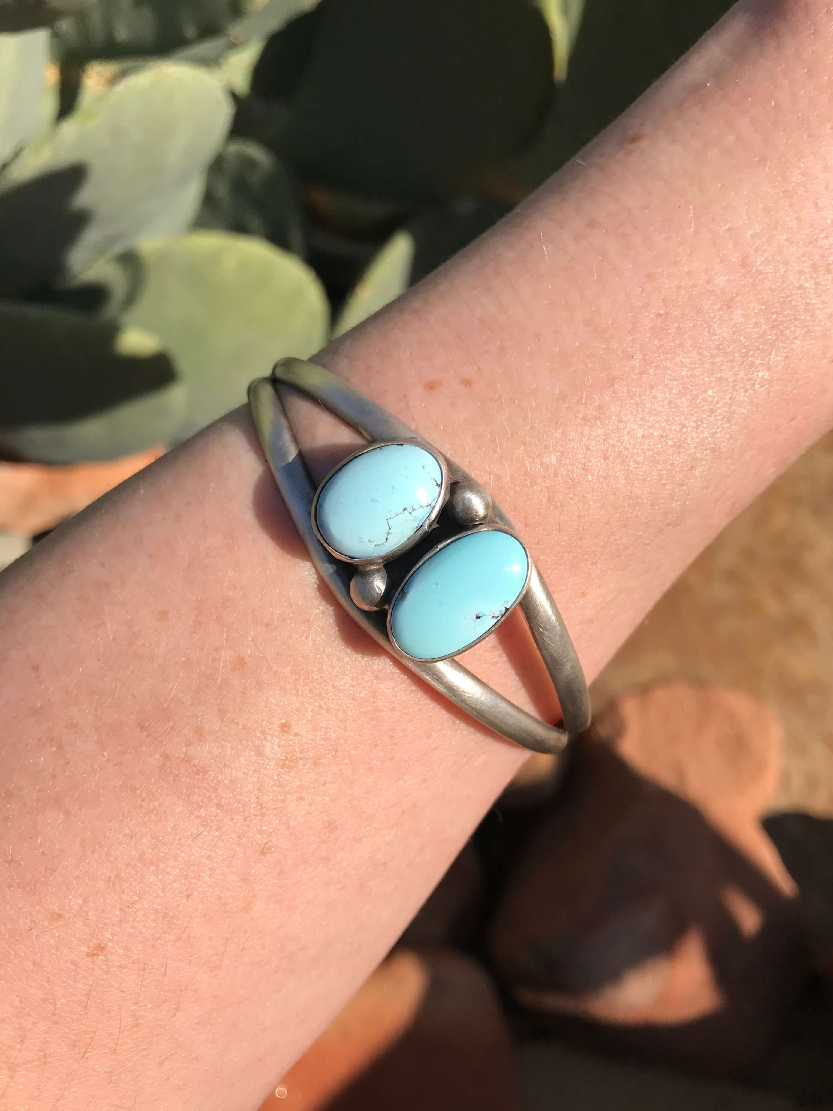 The Rockdale Cuffxx-Bracelets & Cuffs-Calli Co., Turquoise and Silver Jewelry, Native American Handmade, Zuni Tribe, Navajo Tribe, Brock Texas