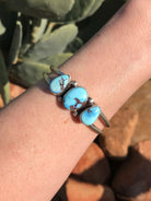 The Triple Stone Cuff, 8-Bracelets & Cuffs-Calli Co., Turquoise and Silver Jewelry, Native American Handmade, Zuni Tribe, Navajo Tribe, Brock Texas