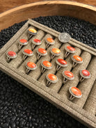 The Jacie Rings-Rings-Calli Co., Turquoise and Silver Jewelry, Native American Handmade, Zuni Tribe, Navajo Tribe, Brock Texas