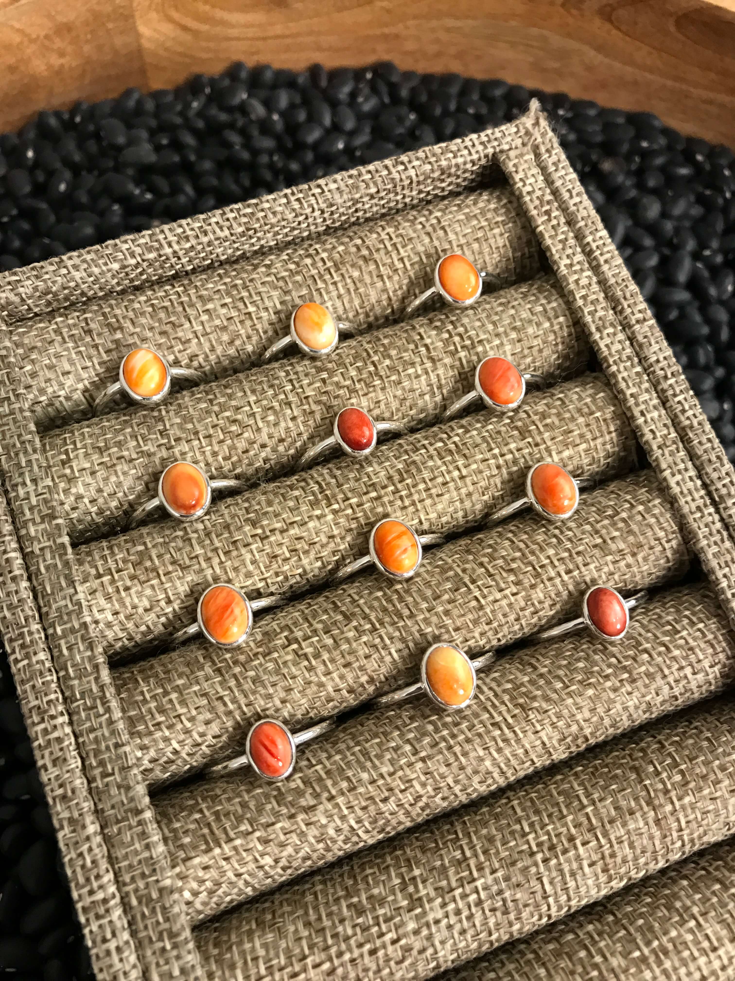 The Loni Rings-Rings-Calli Co., Turquoise and Silver Jewelry, Native American Handmade, Zuni Tribe, Navajo Tribe, Brock Texas