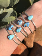 The Sherman Turquoise Cuffs-Bracelets & Cuffs-Calli Co., Turquoise and Silver Jewelry, Native American Handmade, Zuni Tribe, Navajo Tribe, Brock Texas