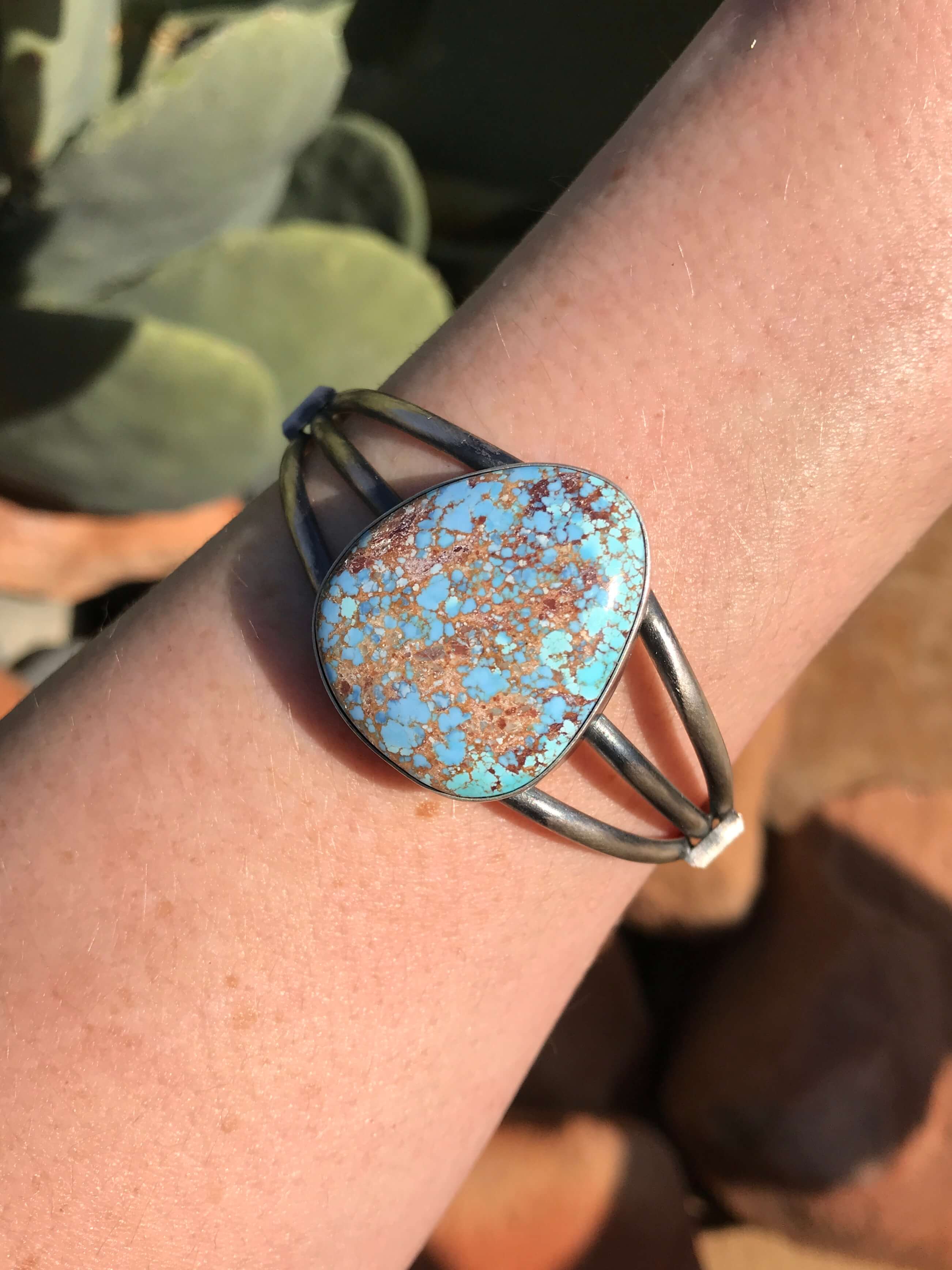 The Claydon Cuff-Bracelets & Cuffs-Calli Co., Turquoise and Silver Jewelry, Native American Handmade, Zuni Tribe, Navajo Tribe, Brock Texas