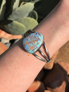 The Claydon Cuff-Bracelets & Cuffs-Calli Co., Turquoise and Silver Jewelry, Native American Handmade, Zuni Tribe, Navajo Tribe, Brock Texas