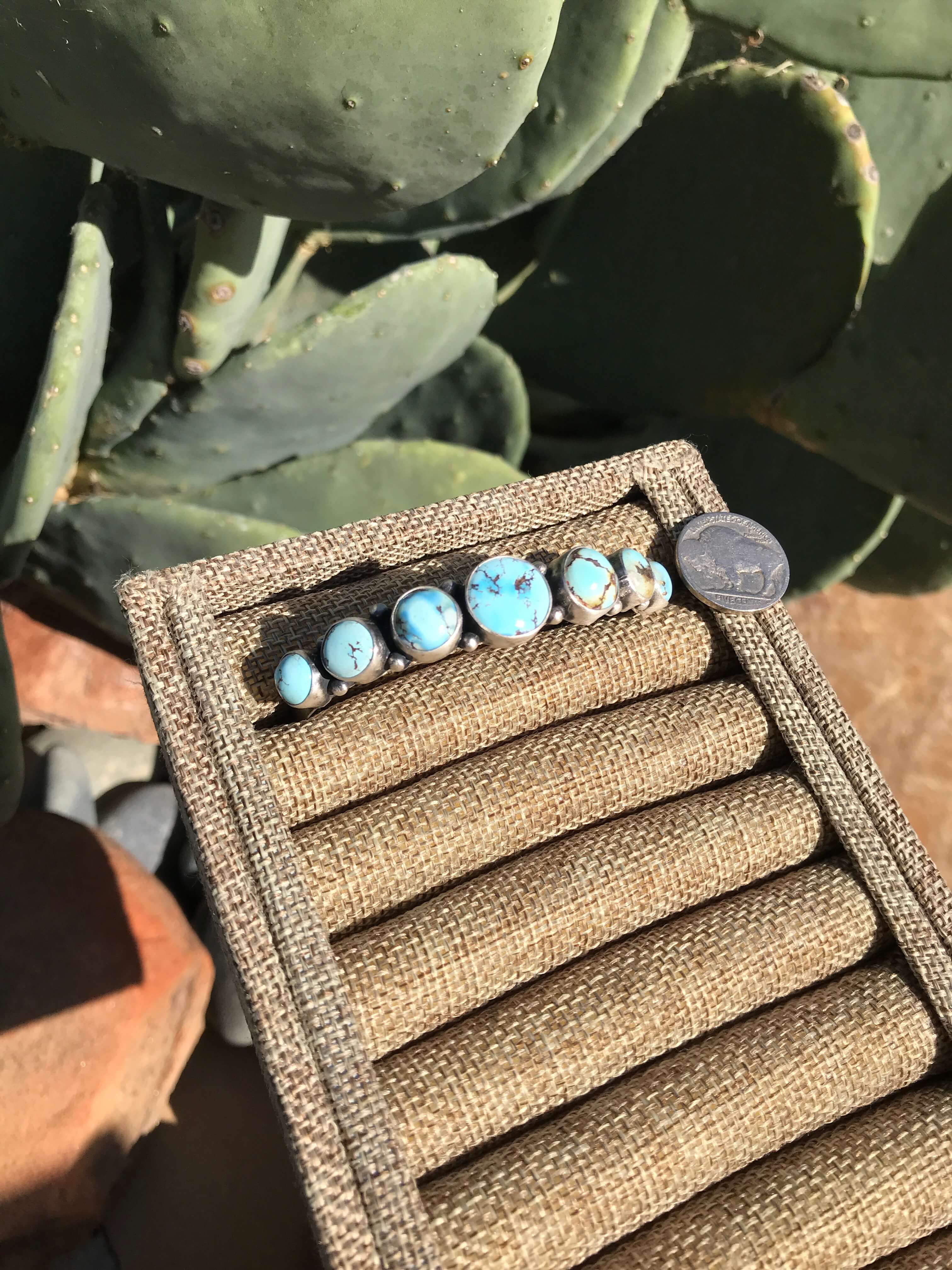 The Castile Cuff-Bracelets & Cuffs-Calli Co., Turquoise and Silver Jewelry, Native American Handmade, Zuni Tribe, Navajo Tribe, Brock Texas