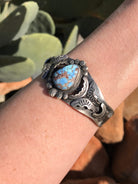 The Thorold Cuff-Bracelets & Cuffs-Calli Co., Turquoise and Silver Jewelry, Native American Handmade, Zuni Tribe, Navajo Tribe, Brock Texas