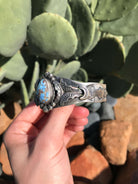 The Thorold Cuff-Bracelets & Cuffs-Calli Co., Turquoise and Silver Jewelry, Native American Handmade, Zuni Tribe, Navajo Tribe, Brock Texas