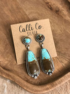 The Glendale Earrings, 2-Earrings-Calli Co., Turquoise and Silver Jewelry, Native American Handmade, Zuni Tribe, Navajo Tribe, Brock Texas