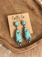 The Glendale Earrings, 4-Earrings-Calli Co., Turquoise and Silver Jewelry, Native American Handmade, Zuni Tribe, Navajo Tribe, Brock Texas