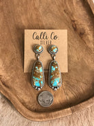 The Glendale Earrings, 5-Earrings-Calli Co., Turquoise and Silver Jewelry, Native American Handmade, Zuni Tribe, Navajo Tribe, Brock Texas