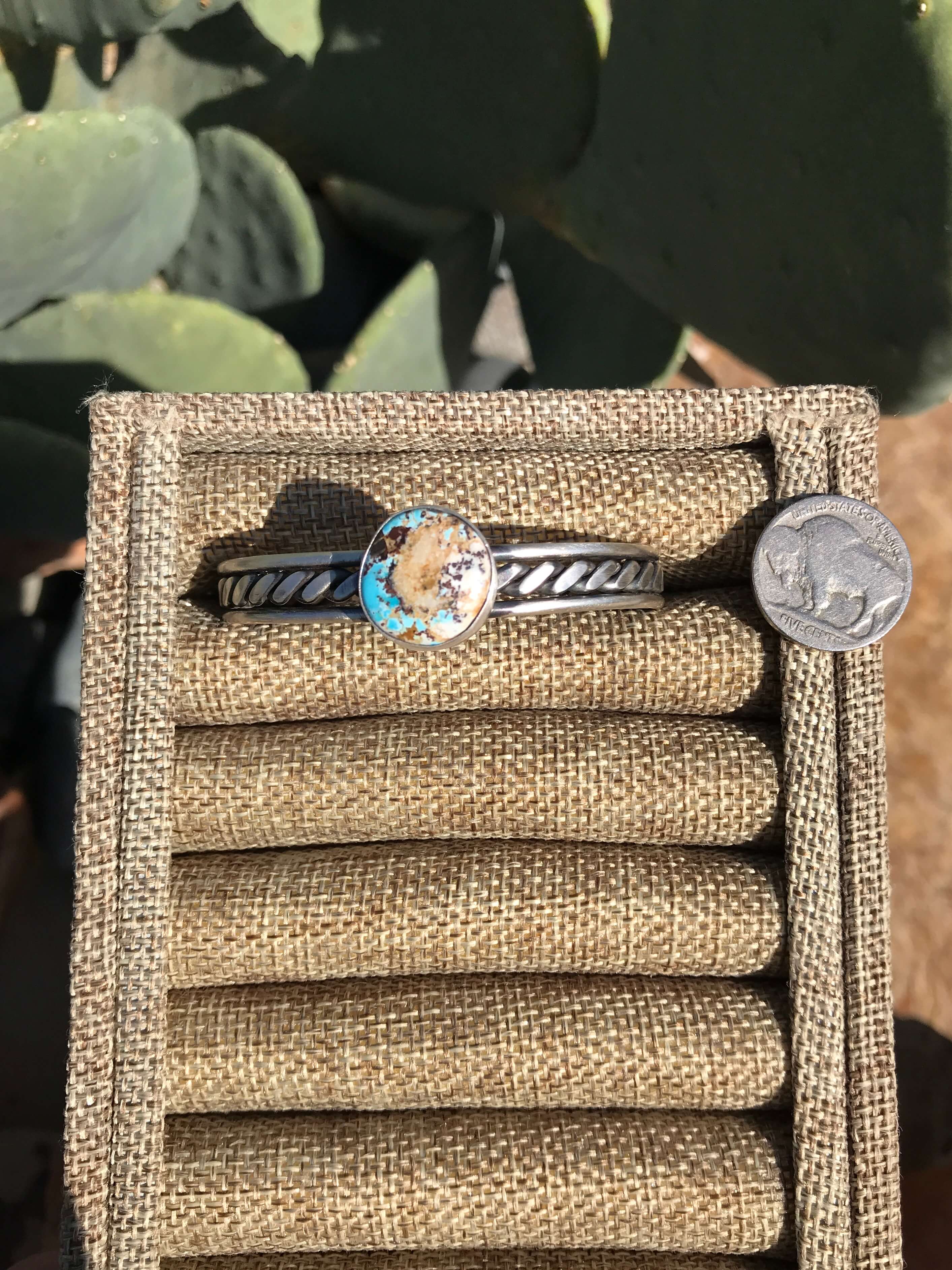 The Warriors Cuff-Bracelets & Cuffs-Calli Co., Turquoise and Silver Jewelry, Native American Handmade, Zuni Tribe, Navajo Tribe, Brock Texas