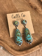 The Glendale Earrings, 6-Earrings-Calli Co., Turquoise and Silver Jewelry, Native American Handmade, Zuni Tribe, Navajo Tribe, Brock Texas