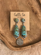The Glendale Earrings, 6-Earrings-Calli Co., Turquoise and Silver Jewelry, Native American Handmade, Zuni Tribe, Navajo Tribe, Brock Texas