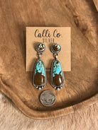 The Glendale Earrings, 7-Earrings-Calli Co., Turquoise and Silver Jewelry, Native American Handmade, Zuni Tribe, Navajo Tribe, Brock Texas