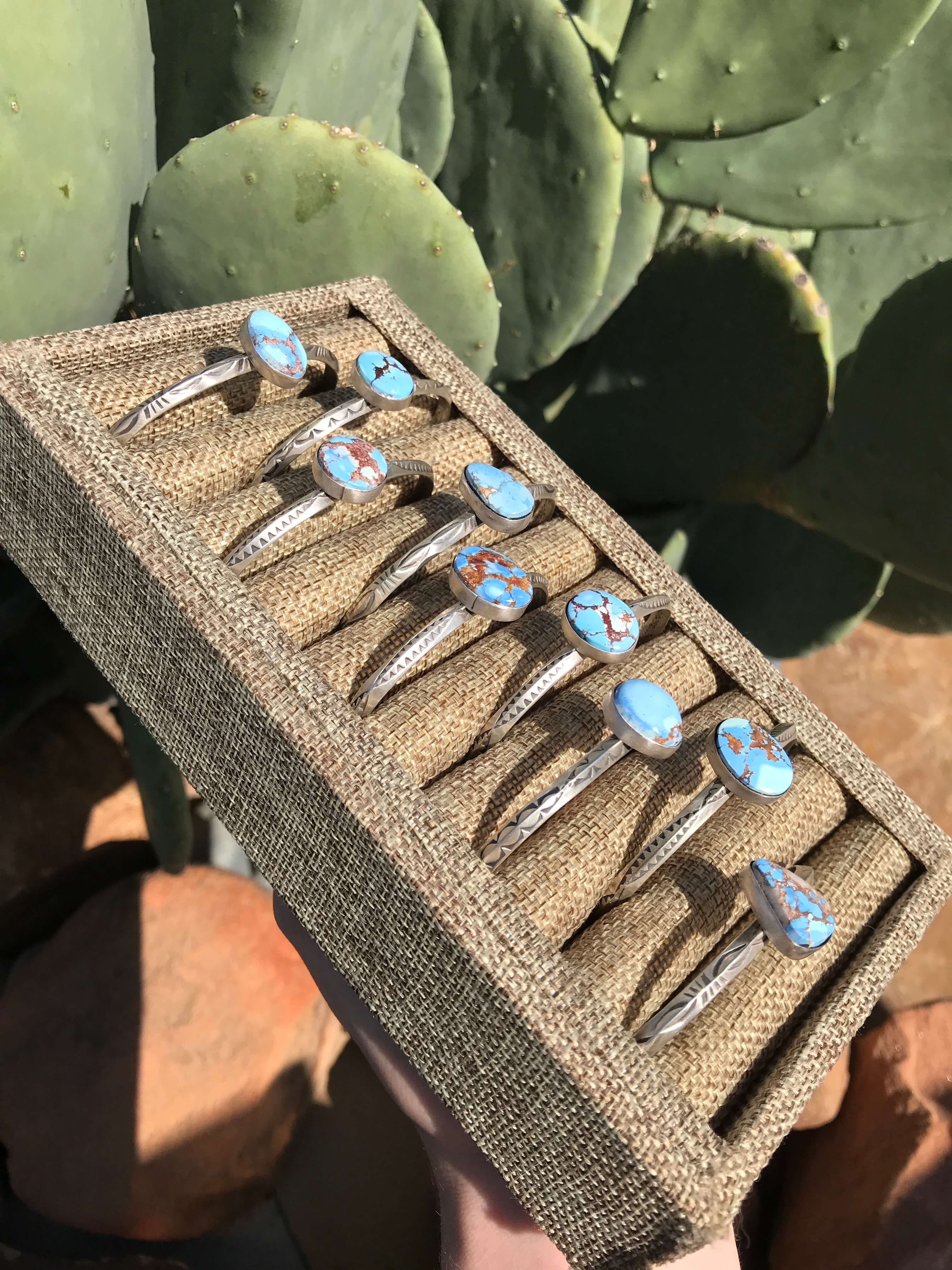 The Westover Turquoise Cuffs-Bracelets & Cuffs-Calli Co., Turquoise and Silver Jewelry, Native American Handmade, Zuni Tribe, Navajo Tribe, Brock Texas