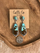 The Glendale Earrings, 11-Earrings-Calli Co., Turquoise and Silver Jewelry, Native American Handmade, Zuni Tribe, Navajo Tribe, Brock Texas