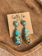 The Glendale Earrings, 14-Earrings-Calli Co., Turquoise and Silver Jewelry, Native American Handmade, Zuni Tribe, Navajo Tribe, Brock Texas