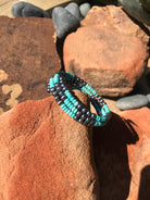 The Blaire Bracelet in Blues-Bracelets & Cuffs-Calli Co., Turquoise and Silver Jewelry, Native American Handmade, Zuni Tribe, Navajo Tribe, Brock Texas