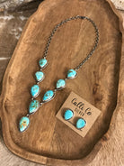 The Hartley Lariat Necklace Set, 3-Necklaces-Calli Co., Turquoise and Silver Jewelry, Native American Handmade, Zuni Tribe, Navajo Tribe, Brock Texas