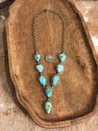The Hartley Lariat Necklace Set, 3-Necklaces-Calli Co., Turquoise and Silver Jewelry, Native American Handmade, Zuni Tribe, Navajo Tribe, Brock Texas