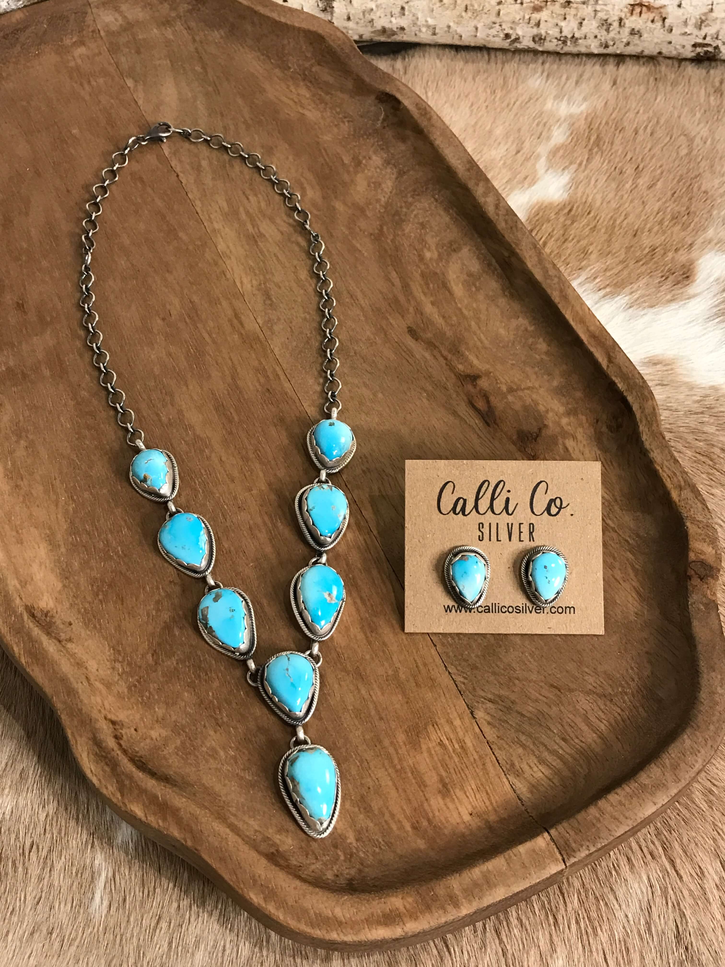 The Hartley Lariat Necklace Set, 4 – Calli Co. Silver