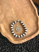 The Memphis 10mm Pearl Bracelet-Bracelets & Cuffs-Calli Co., Turquoise and Silver Jewelry, Native American Handmade, Zuni Tribe, Navajo Tribe, Brock Texas